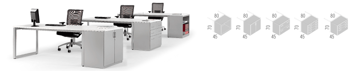 ARMOIRES MÉTALLIQUES HAUTEUR BUREAU