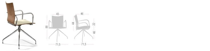 IKARA - SWIVEL BASE WITH GLIDES