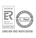 Certificado AENOR UNE-EN ISO 9001:2008 Certificado AENOR UNE-EN ISO 9001:2008