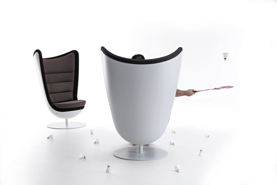 Badminton, the sound absorbing armchair that activates your creativity