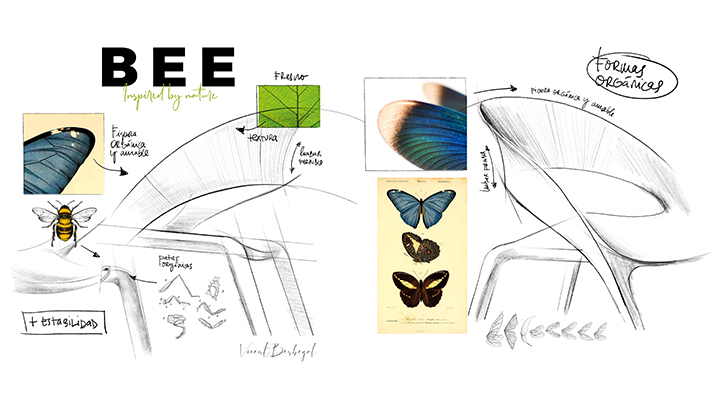 Bee, la silla de diseño inspirada en la naturaleza