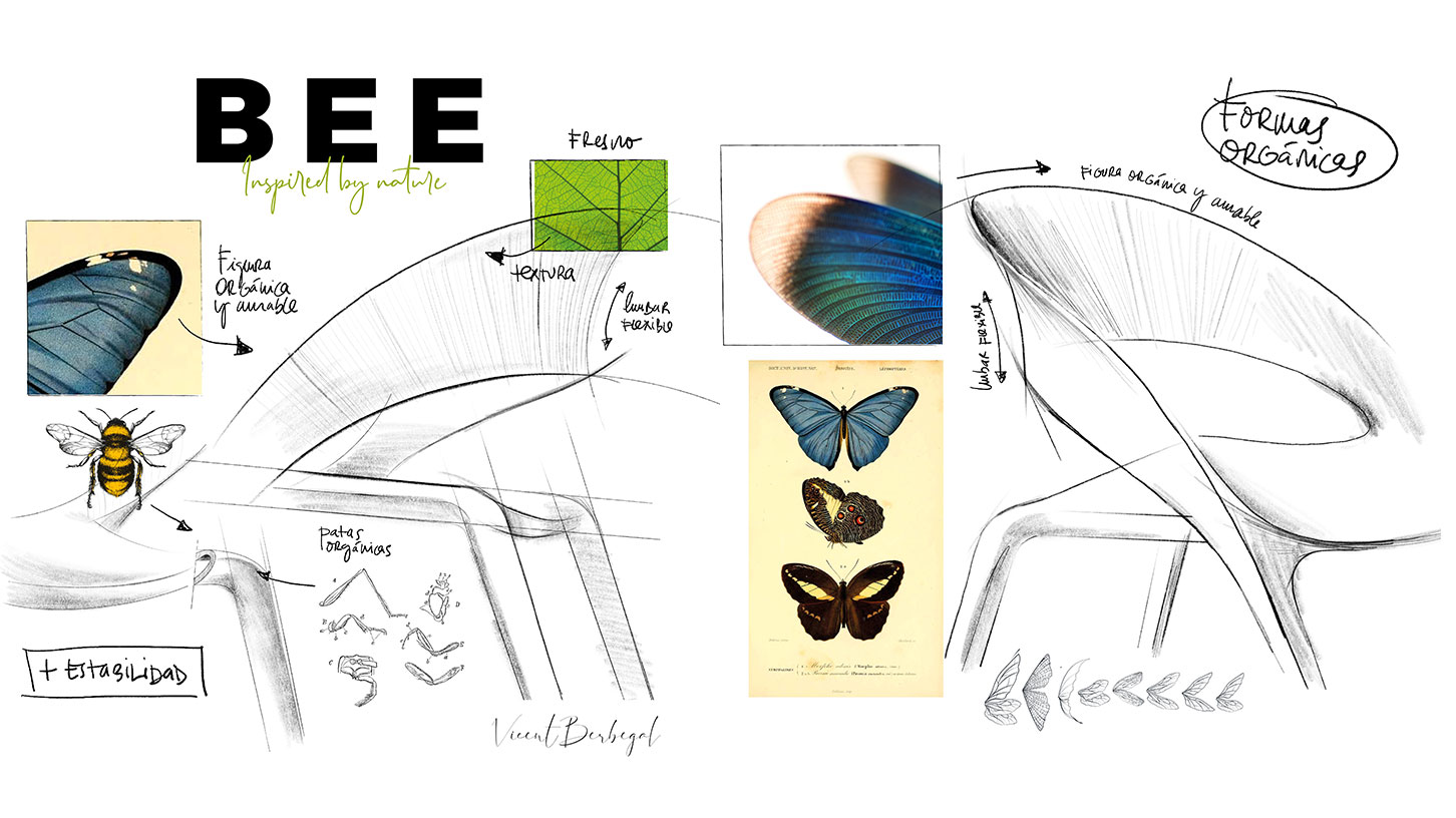 Bee, la silla de diseño inspirada en la naturaleza