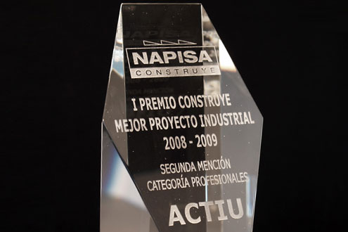 The 1st Contruye Award for the industrial architecture gives a mention to the Actiu Technological Park