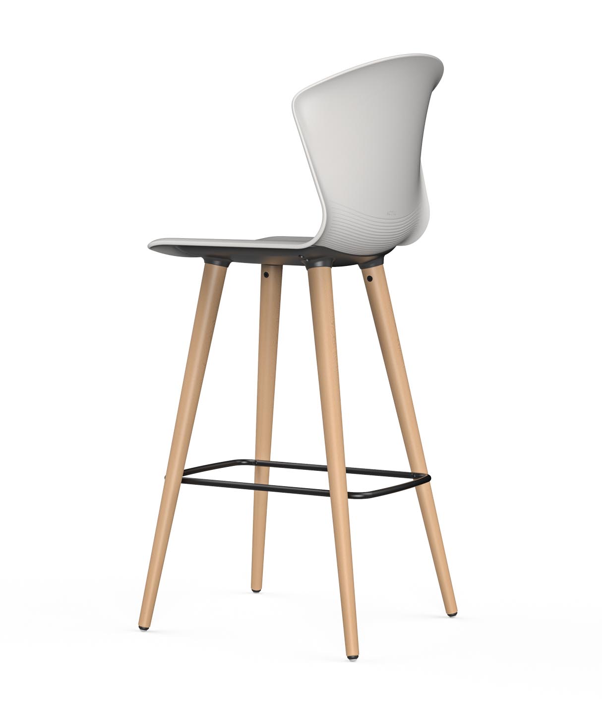 Tabouret - 4 pieds en Bois